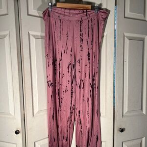 Pink and Black Tie Dye Lounge Pants Size XXXL